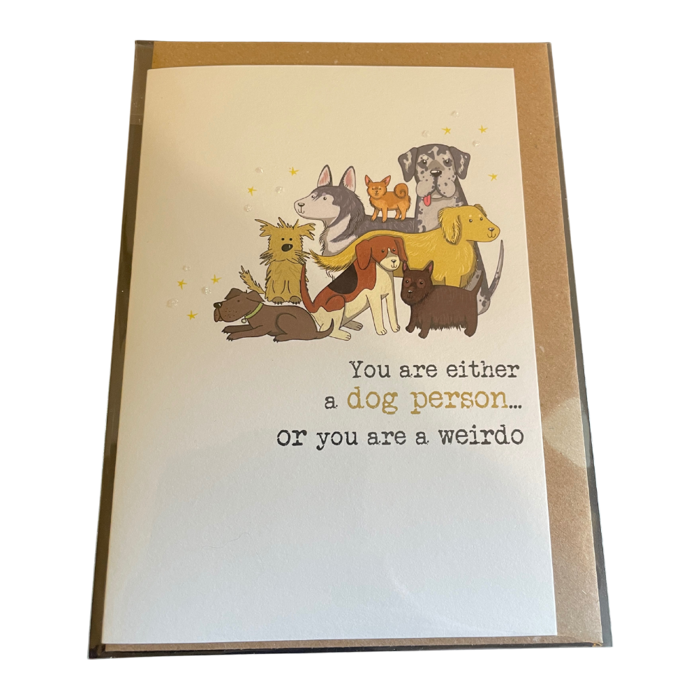 Dog Person Greeting Card