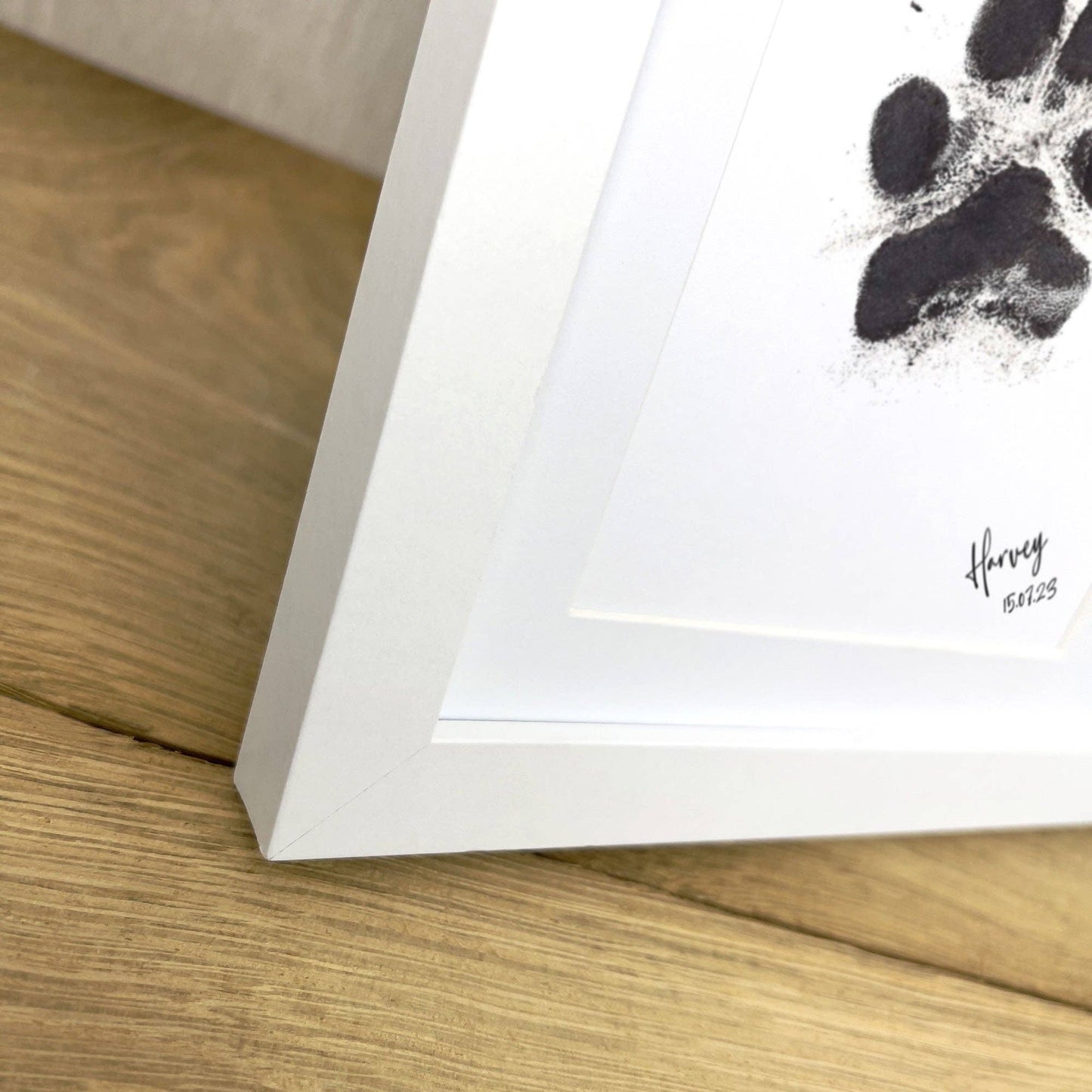 close up photo of a photo frame corner