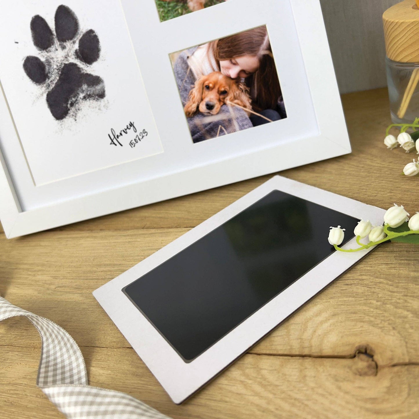 ink pad with a photo frame in the background
