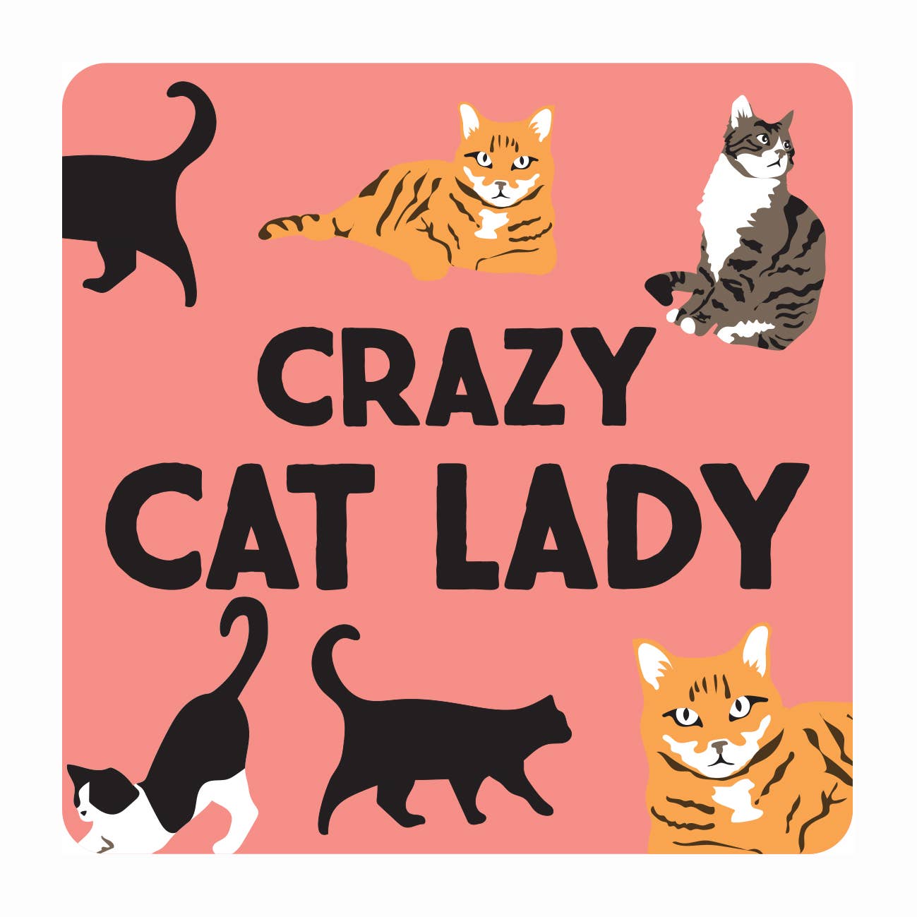 Crazy Cat Lady Coaster