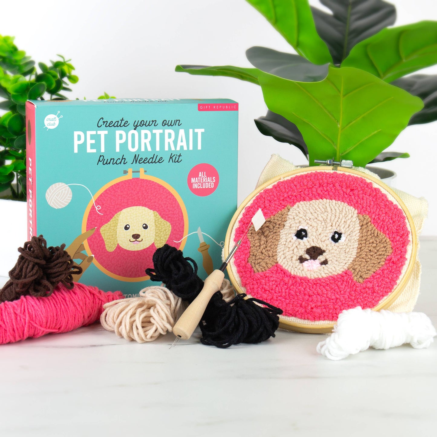 Pet portraits - Dog Punch Needle Kit