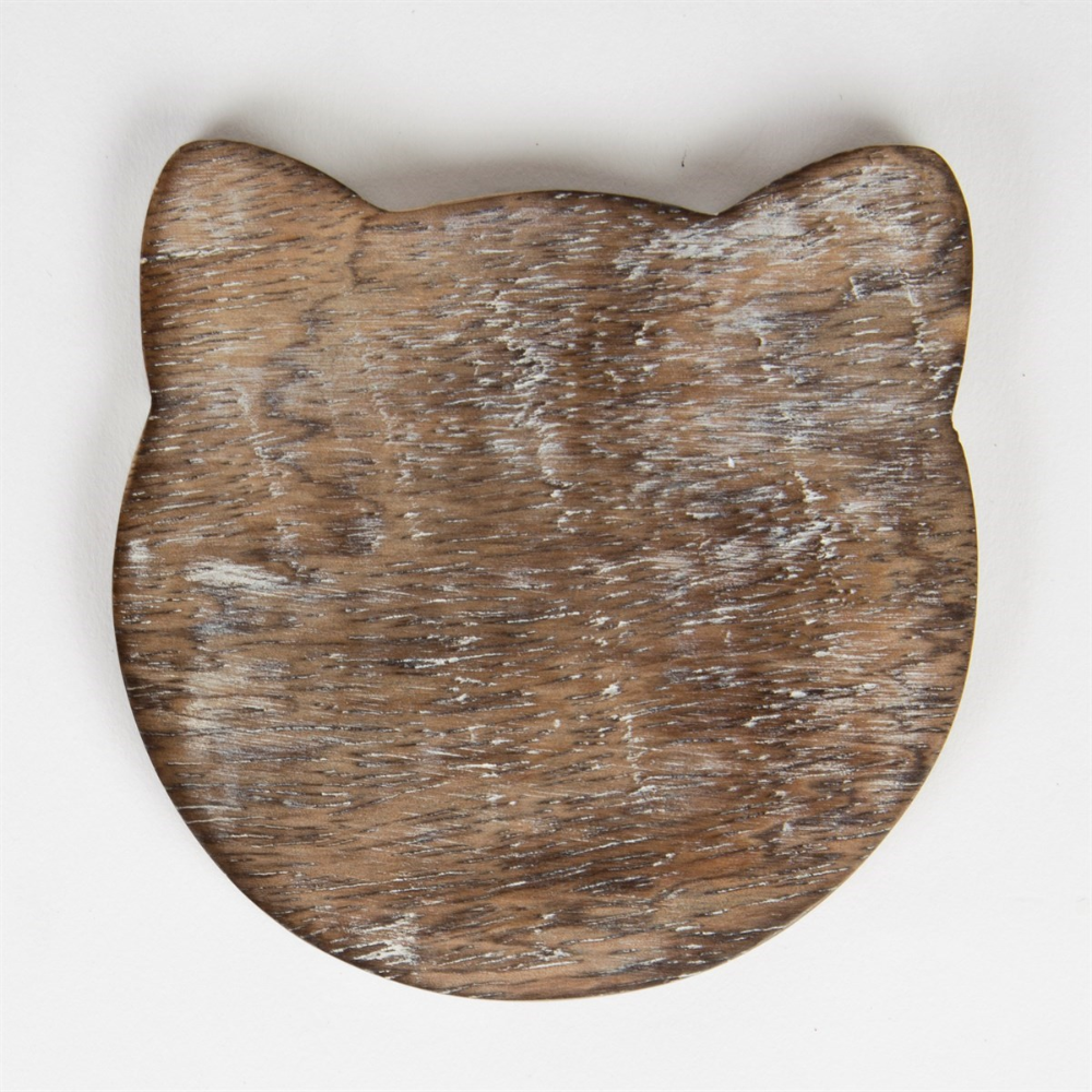 The back of a cat coaster.