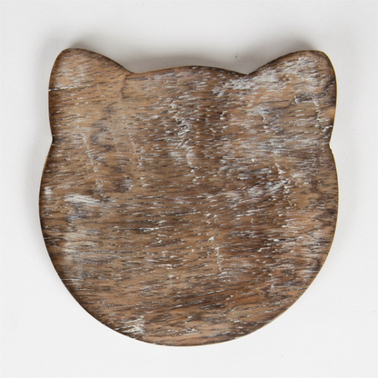 The back of a cat coaster.