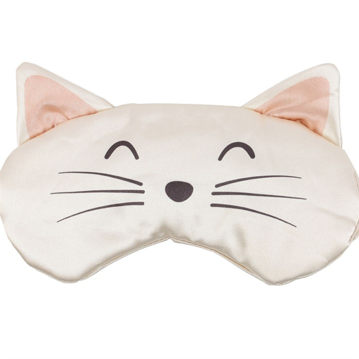 Cat-shaped sleep mask on a white background