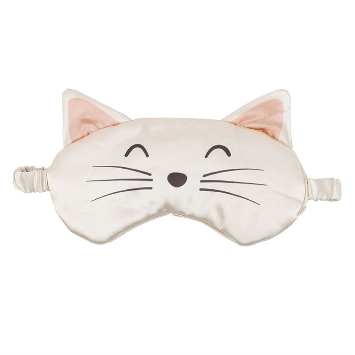 Cat-shaped sleep mask on a white background