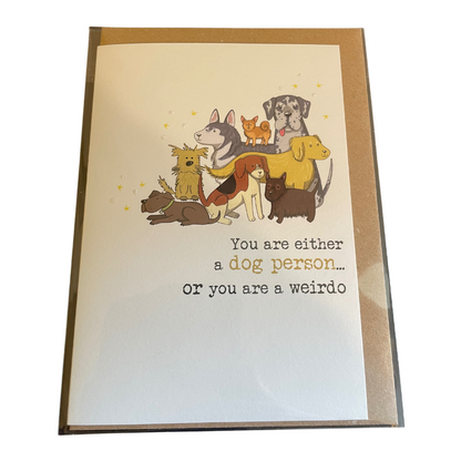 Dog Person Greeting Card
