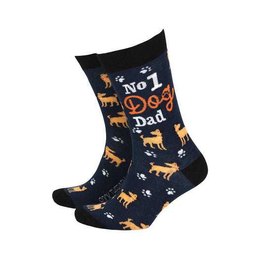 No1 Dog Dad Bamboo Socks