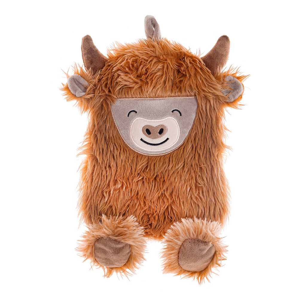 Highland cow water bottle cover