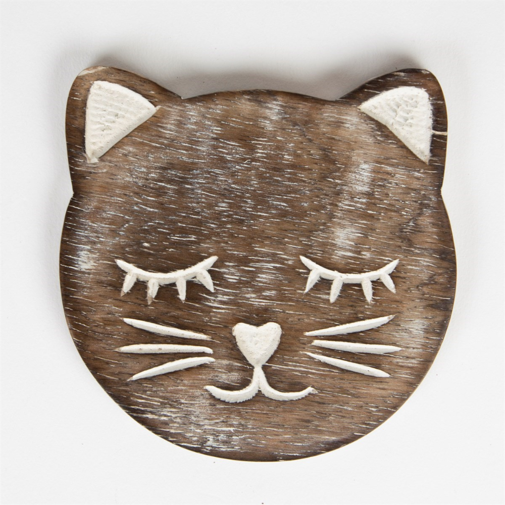 Individual cat coaster