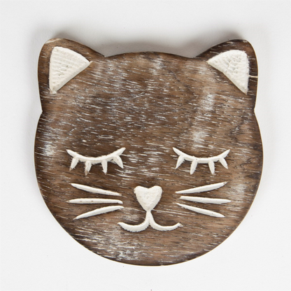 Individual cat coaster